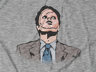 Hannibal Schrute design for theCHIVE's Halloween Collection apparel apparel design digital illustration digital illustrations dwight dwight schrute office television the office thechive tv show