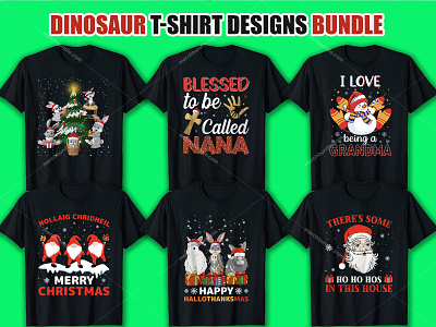 Christmas Day T Shirt Design Bundle merch by amazon.