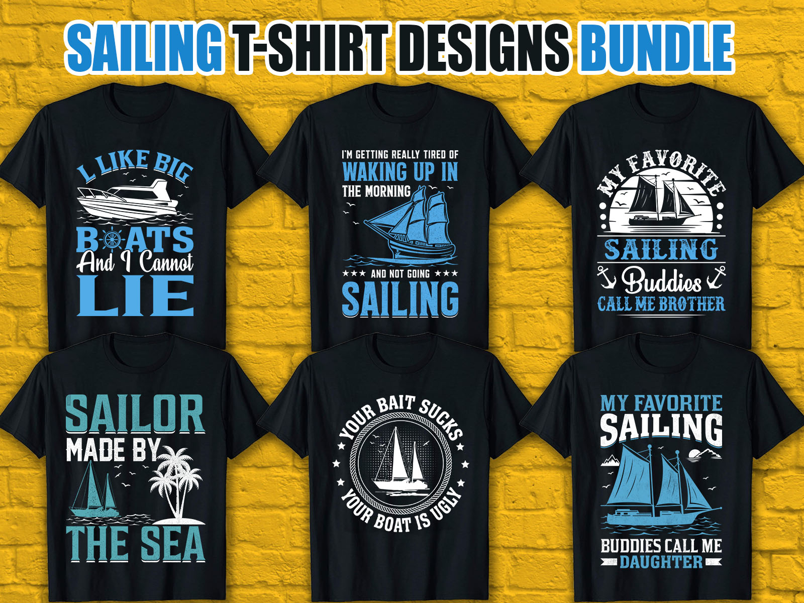 Sailing T-Shirt Designs For Merch By  by Akash Islam for
