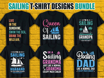 Sailing T-Shirt Designs For Merch By  by Akash Islam for