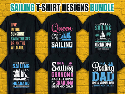 Sailing T-Shirt Designs For Merch By  by Akash Islam for Team  MerchBundle on Dribbble