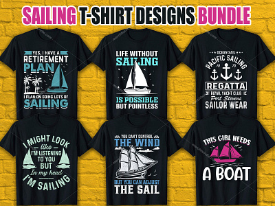 Sailing T-Shirt Designs For Merch By  by Akash Islam for Team  MerchBundle on Dribbble