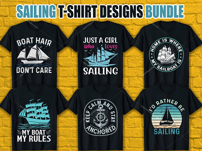 Sailing T-Shirt Designs For Merch By Amazon