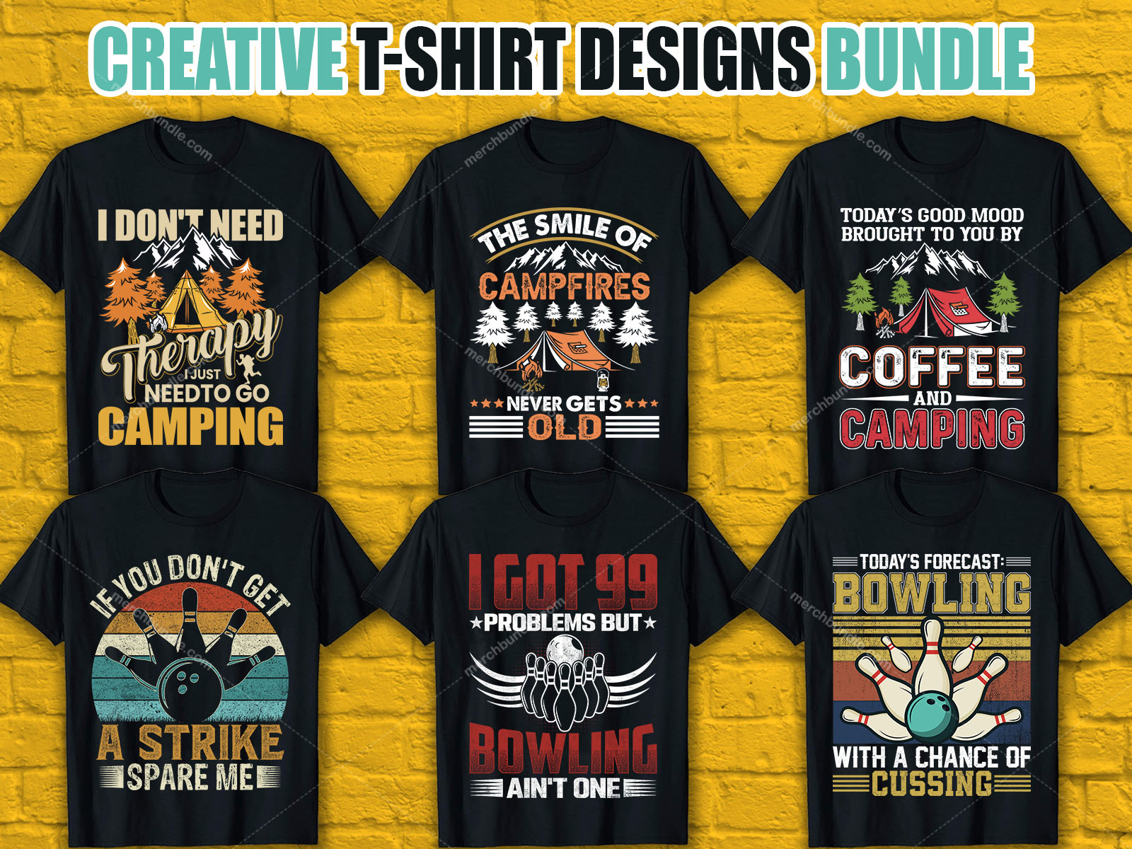 Creative T-Shirt Designs For Merch By  by Akash Islam on