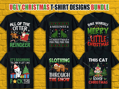 Ugly Christmas T-Shirt Designs For Merch By Amazon