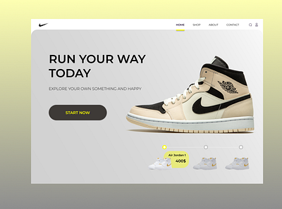 SneakersAirJordan design minimal ui ux веб дизайн веб сайт графическийдизайн