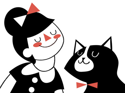 New Website animals animation black cats header html packaging portrait poster design re shop web website white