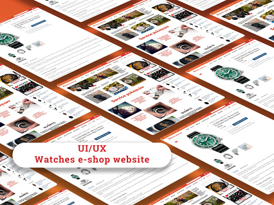 Online store: UX / UI design for eCommerce advertising branding design flat graphic design photoshop ui ux web website