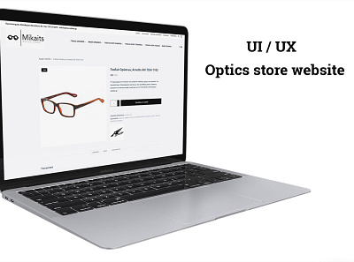 Optics store website branding design graphic design photoshop ui ux web website wordpress