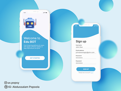 Sign Up Page - Mobile App Design branding onboarding process sign up ui ui design ux visual design