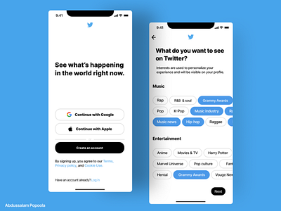 Twitter Sign-Up Page (re)design