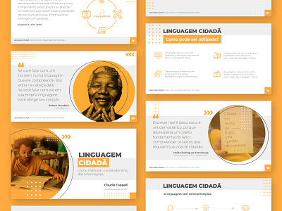 Linguagem Cidadã | Palestra citizen language design presentation slide template