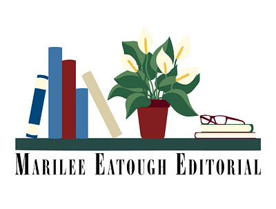 Editorial Logo book logo colors editorial logo freelance logo vector logo