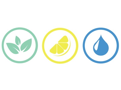 Face Wash Icons clean icon lemon mint water