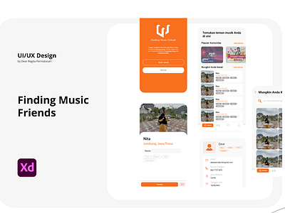 UI/UX Design | Finding Music Friends design ui uiux ux