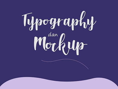 Typography and Mockup design mockup typography