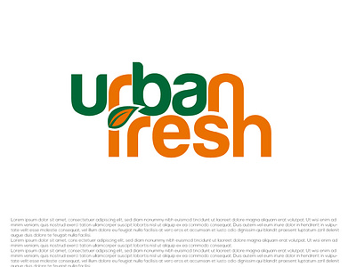 urban fresh logo a monogram design fresh logo logo natural logo