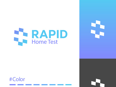 Rapid home test logo design a monogram brand identity branding graphic design icon design logo logo design logo idea rapid logo