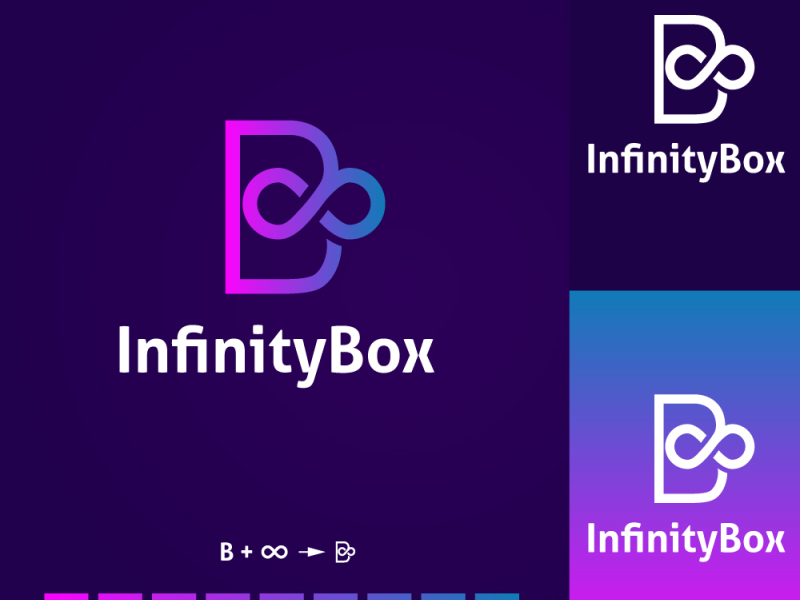 B Letter Infinity Symbol Logo By MD MOSTAQ AHMED On Dribbble