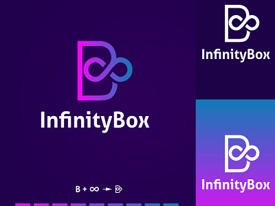 B letter Infinity symbol logo