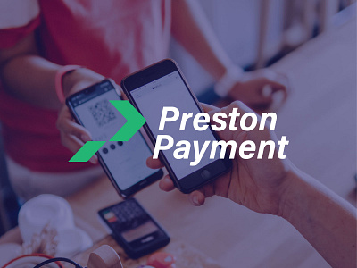 Preston Payment Logo app branding design designgraphic flat icon logo logodesign minimal minimalist logo monogram logo