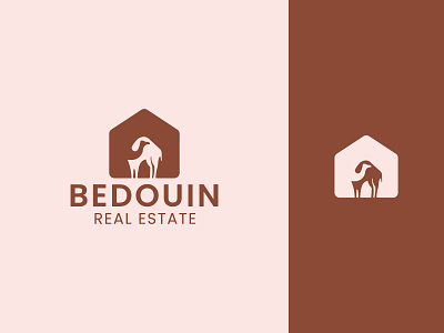 Bedouin Real Estate branding company design flat graphic design icon illustration logo logodesign minimal vector