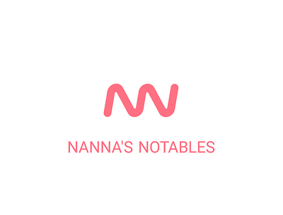 Nanna's Notables Logo art branding design flat graphic design illustration illustrator logo ui vector