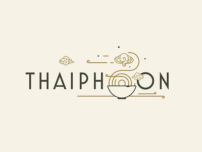 Thaiphoon branding design illustration logo minimal symbol typography vector