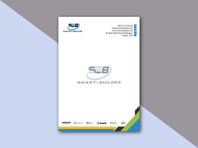 A4 Letterhead Template Design