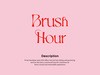 Brush Hour a logo a mark branding design graphic design illustration logo logo design minimal