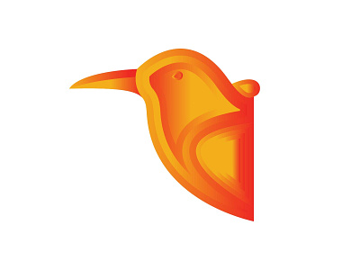 Bird gradient logo design
