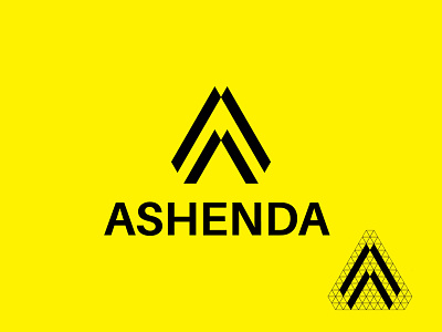 Ashenda logo design a logo a mark branding design graphic design letter letter a logo logo logo design logo designer logotype minimal monogram symbol typography
