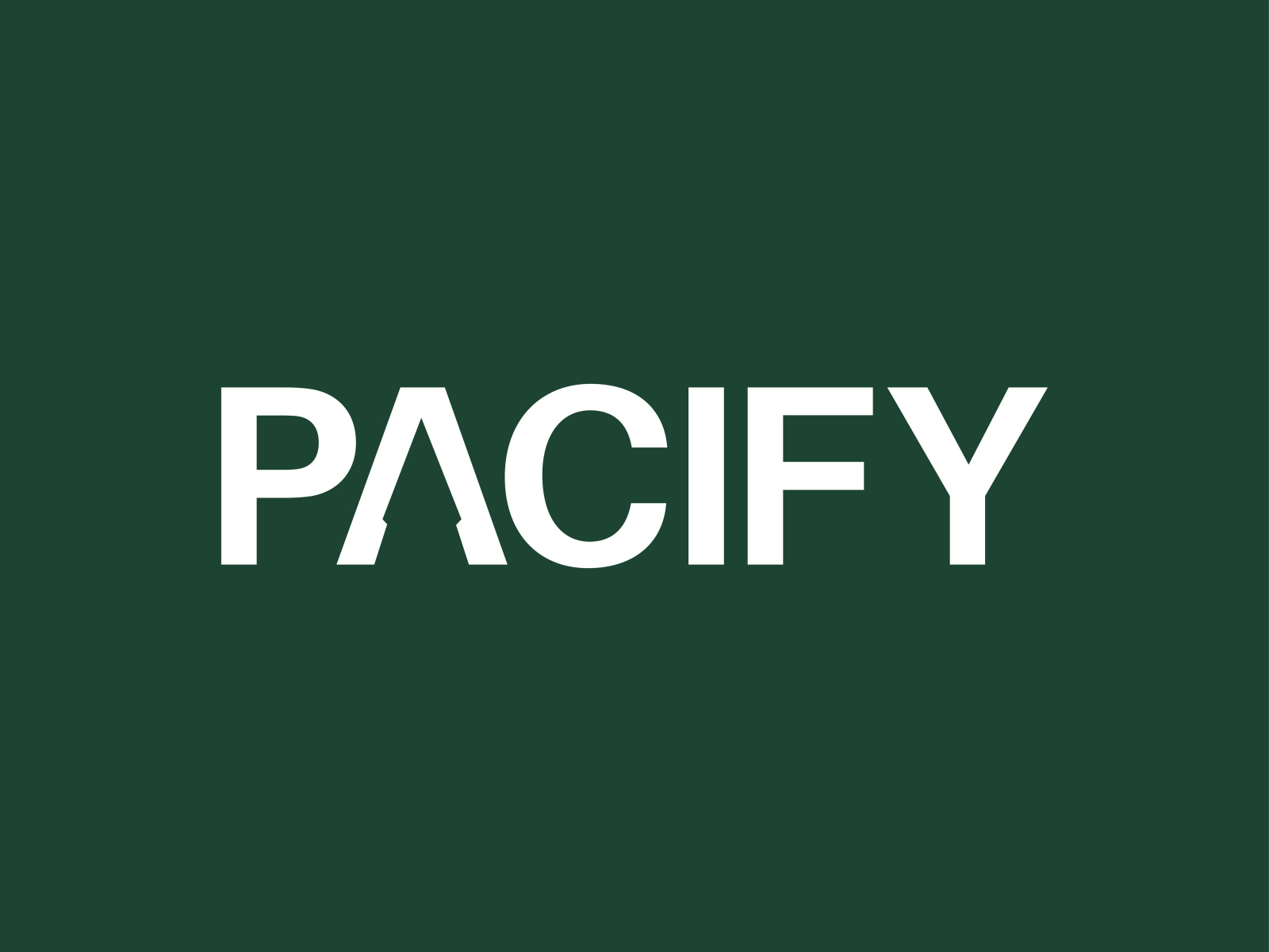 Pacify logo design by Muhammad Ibrahim on Dribbble