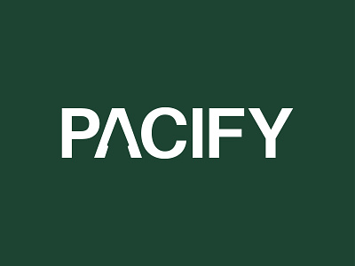 Pacify logo design a logo a mark branding design graphic design illustration logo logo design minimal simple ui wormark