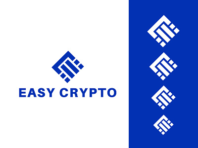 Easy Crypto Logo Design a logo a mark bitcoin blockchain brand identity branding crypto crypto logo cryptocurrency currency design exchange graphic design logo logo design minimal nft software trade trading