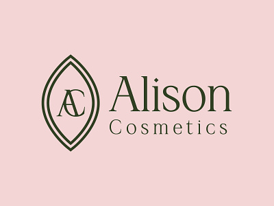 Alison Cosmetics Logo Design a logo beauty branding cosmetics creative logo design graphic design icon identity logo logo design logo mark logos logotype minimal modern logo monogram typography vector