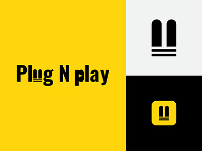 Plug N Play logo design a logo brand branding design graphic design illustration logo logo design minimal simple logo vector wordmark logo