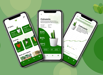 The Plant Life animation app branding design figma graphic design green icon illustration ios logo minimal mobile design motion graphics plant typography ui user interface ux website