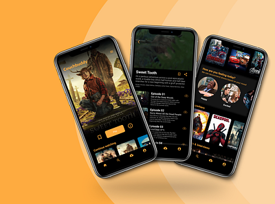 Video Streaming App figma graphic design mobile design ott streaming ui user interface video streaming vod