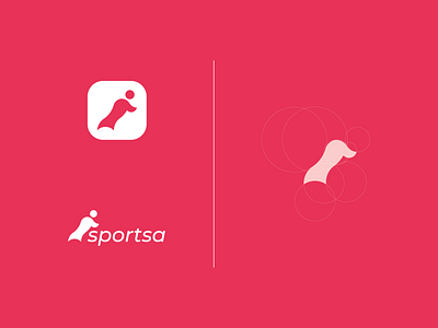 "Sportsa" Company Logo and App Icon