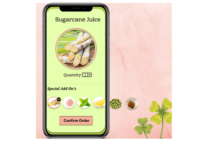 Sugarcane Juice App Design app branding design illustration ux