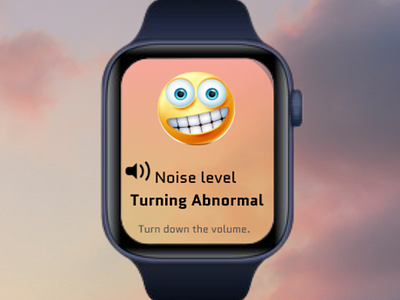 Noise level indicator - Apple Watch design app apple applewatch branding design graphic design icon illustration ios logo ui ux