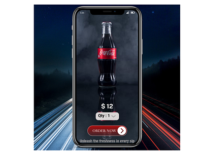 Cola App Design 3d animation app branding design icon illustration logo ui ux