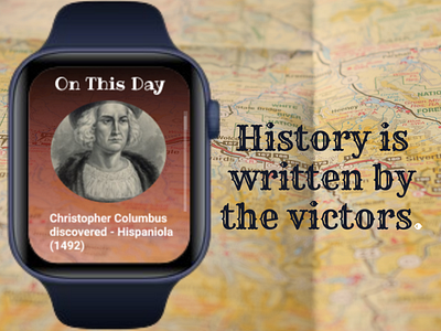 History Learning app(On This Day) for Apple Watch 3d animation app branding design icon illustration logo ui ux
