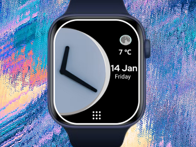 Smart watch face design app branding design icon illustration logo ui ux