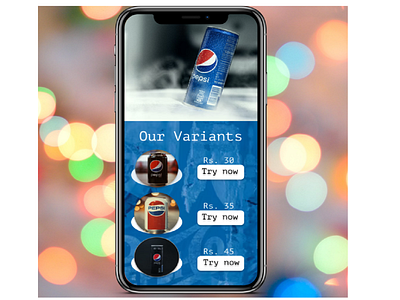 Pepsi app design app branding design icon illustration ui ux