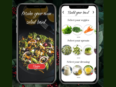 Salad Bowl app design