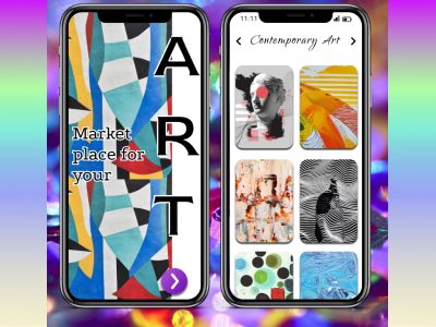 Art market place app design