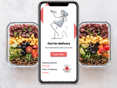 Out for delivery page design app branding design icon illustration logo typography ui ux vector