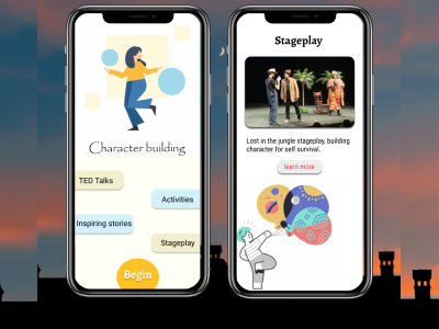 Character building app design